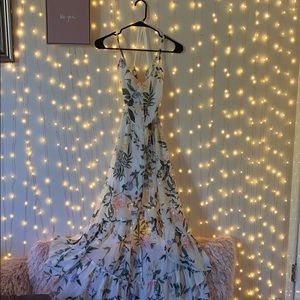 High low flower dress